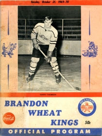 Brandon Wheat Kings 1969-70 game program