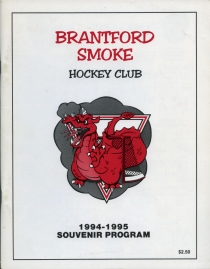 Brantford Smoke 1994-95 game program