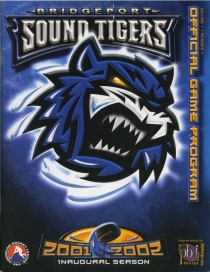 Bridgeport Sound Tigers 2001-02 game program