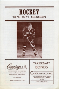 Brown University 1970-71 game program