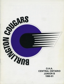 Burlington Cougars 1990-91 game program