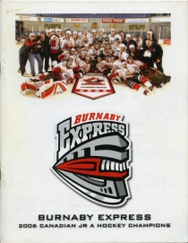 Burnaby Express 2006-07 game program