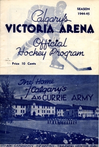 Calgary A16 Currie Army 1944-45 game program