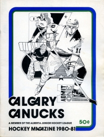 Calgary Canucks 1980-81 game program