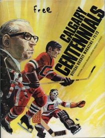 Calgary Centennials 1971-72 game program