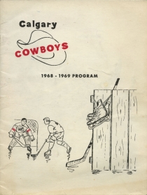 Calgary Cowboys 1968-69 game program