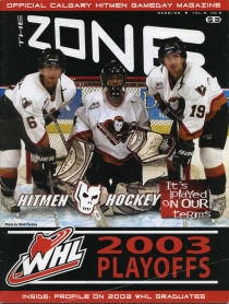 Calgary Hitmen 2002-03 game program