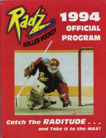 Calgary Radz 1993-94 game program