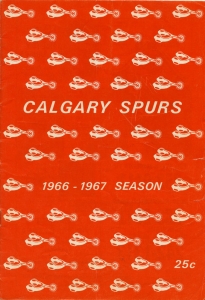 Calgary Spurs 1966-67 game program