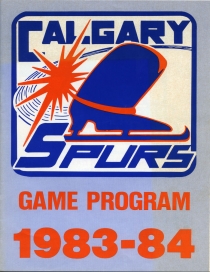 Calgary Spurs 1983-84 game program
