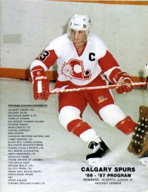 Calgary Spurs 1987-88 game program