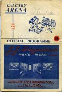 Calgary Stampeders 1946-47 game program