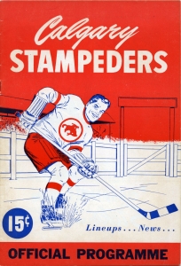 Calgary Stampeders 1952-53 game program