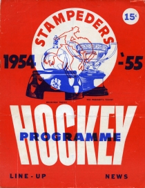 Calgary Stampeders 1954-55 game program