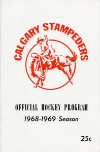 Calgary Stampeders 1968-69 game program