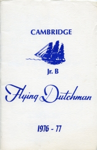 Cambridge Flying Dutchmen 1976-77 game program