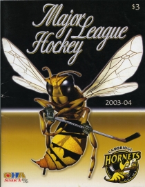 Cambridge Hornets 2003-04 game program