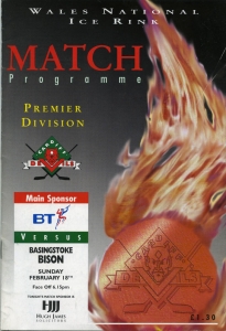 Cardiff Devils 1995-96 game program