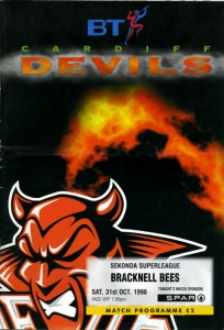 Cardiff Devils 1998-99 game program