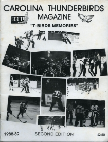 Carolina Thunderbirds 1988-89 game program