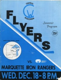 Central Wisconsin Flyers 1974-75 game program