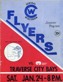 Central Wisconsin Flyers 1975-76 game program