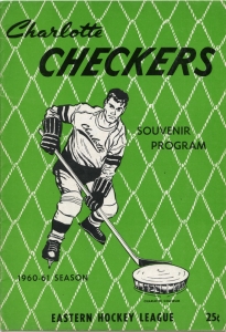 Charlotte Checkers 1960-61 game program