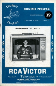 Charlotte Checkers 1966-67 game program