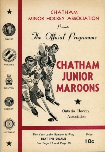 Chatham Jr. Maroons 1964-65 game program