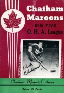 Chatham Maroons 1955-56 game program