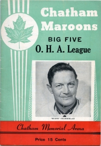 Chatham Maroons 1956-57 game program