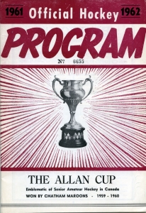 Chatham Maroons 1961-62 game program