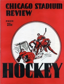 Chicago Blackhawks 1955-56 game program
