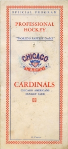 Chicago Cardinals/Americans 1926-27 game program