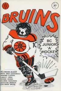 Chilliwack Bruins 1973-74 game program