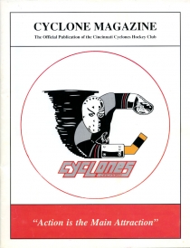 Cincinnati Cyclones 1990-91 game program