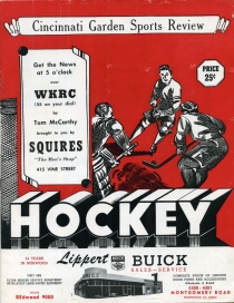 Cincinnati Mohawks 1953-54 game program