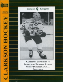 Clarkson University 1995-96 game program