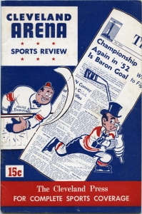 Cleveland Barons 1951-52 game program