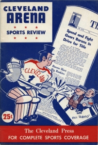 Cleveland Barons 1952-53 game program
