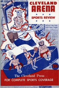 Cleveland Barons 1953-54 game program