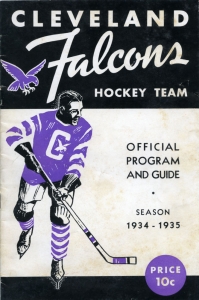 Cleveland Falcons 1934-35 game program