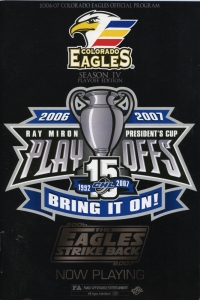 Colorado Eagles 2006-07 game program