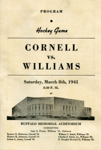 Cornell University 1940-41 game program