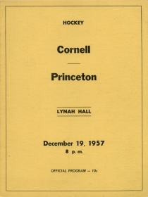 Cornell University 1957-58 game program