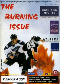 Coventry Blaze 2001-02 game program