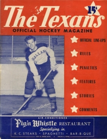 Dallas Texans 1946-47 game program