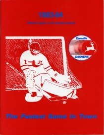 Danville Dashers 1983-84 game program