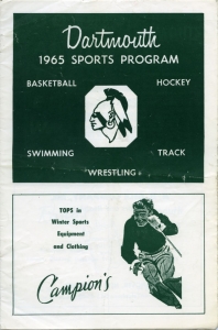 Dartmouth College 1964-65 game program