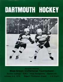 Dartmouth College 1975-76 game program